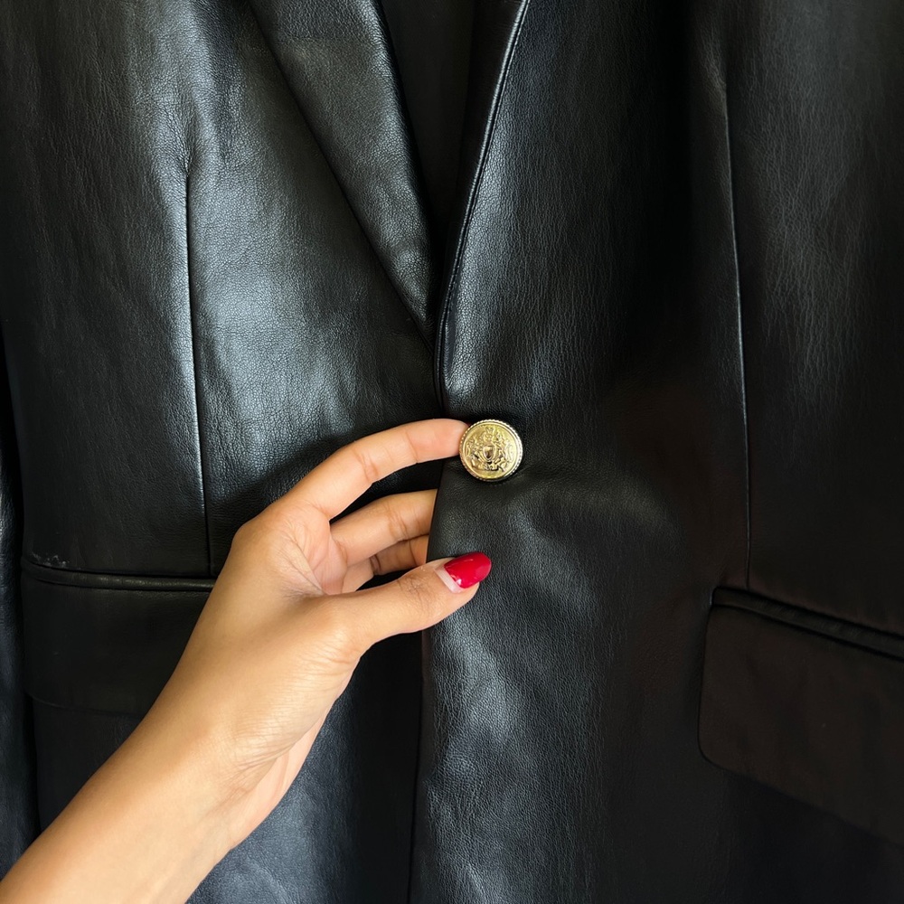 Zara Black Blazer Classic Tailored Suit Jacket - Picture 6 of 8